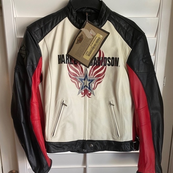 Harley-Davidson Jackets & Blazers - Women's Authentic Harley Davidson leather Jacket Color RAPID CITY Large NWT